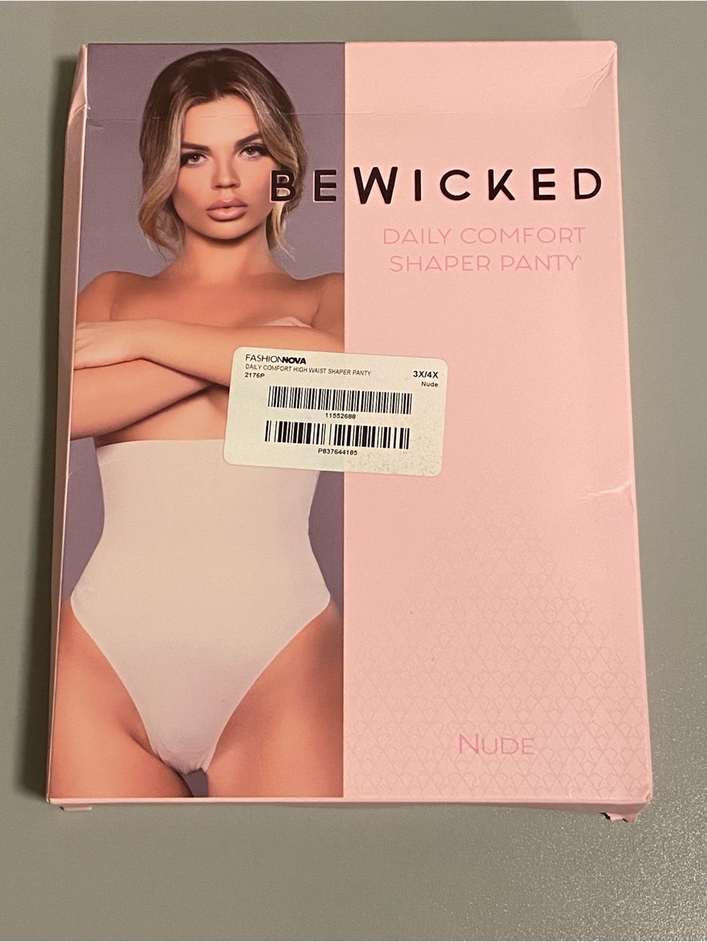 Be Wicked 3X/4X Nude Daily Comfort Shaper Panty Seamless High Waisted Beige